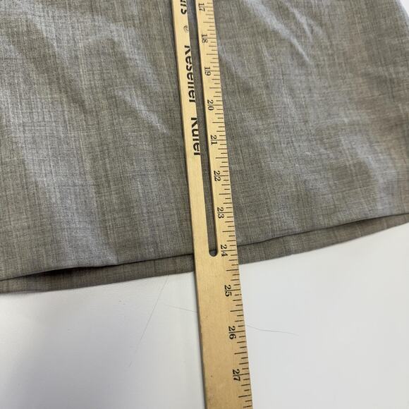 J Crew Shirt Womens 4 Gray Cowl Neck Wool Blend Lined Back Zip Office Career - Picture 5 of 6